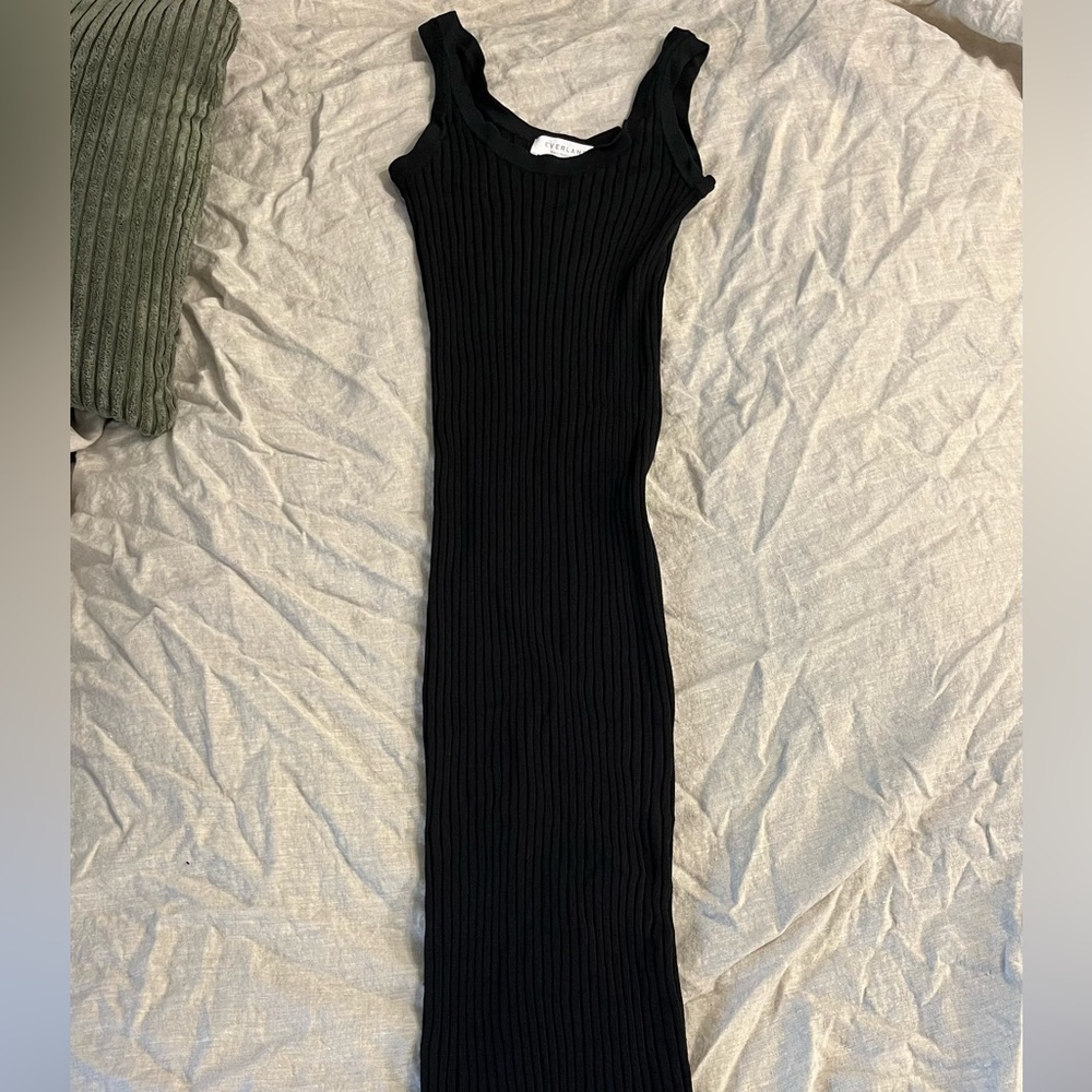 Everlane Midi ribbed tank dress - Picture 3 of 4